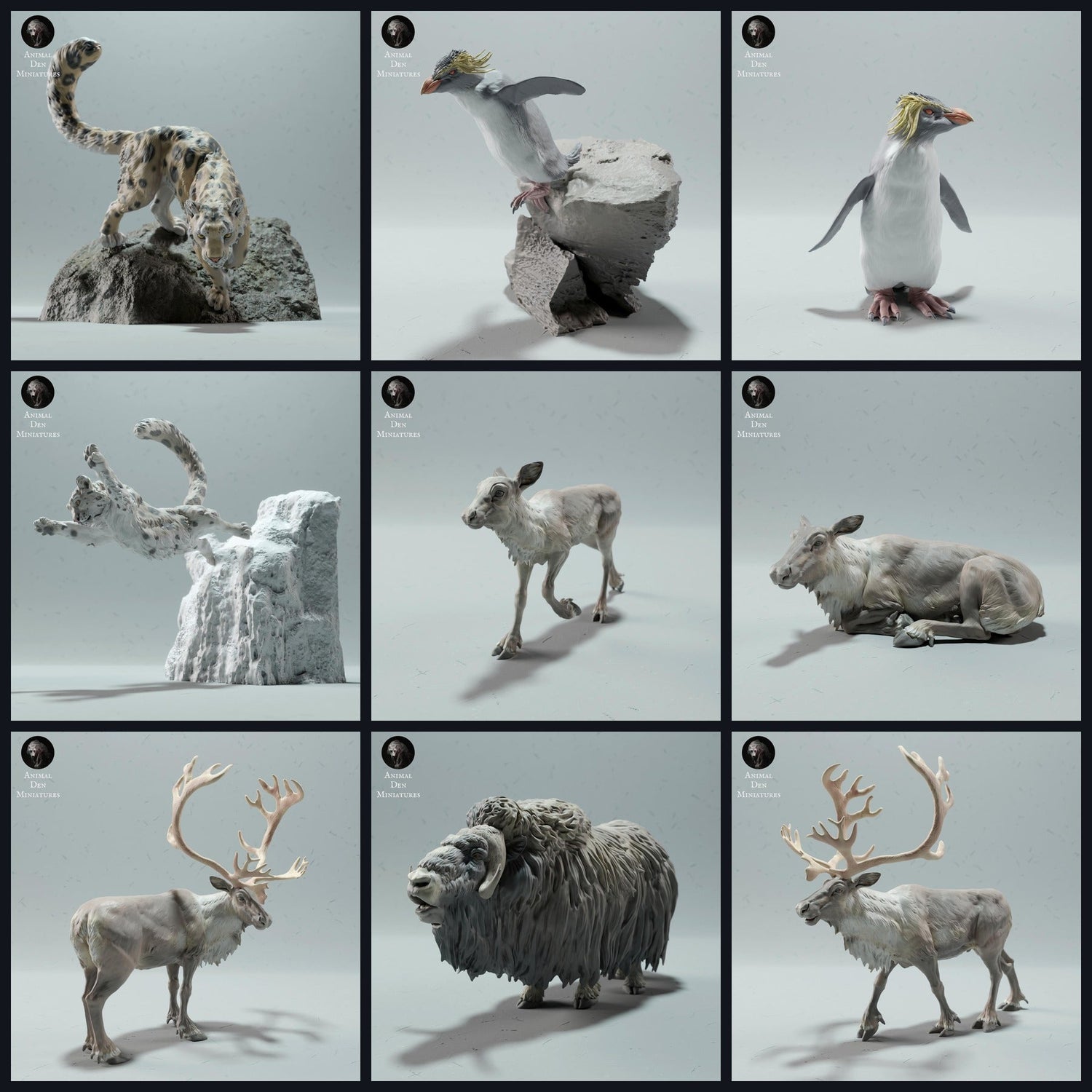 Tento obrázek je obrázek kategorie pro vydání 22_12: Tundra-zvířecí miniatury pro dioramata a modelářství