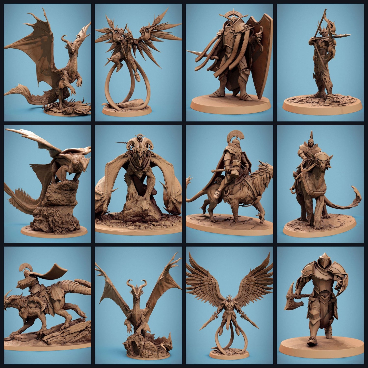 Questa immagine è l'immagine di categoria per il rilascio 24_09: Rescale: Bastion of Purity - Fantasy Tabletop Miniaturen