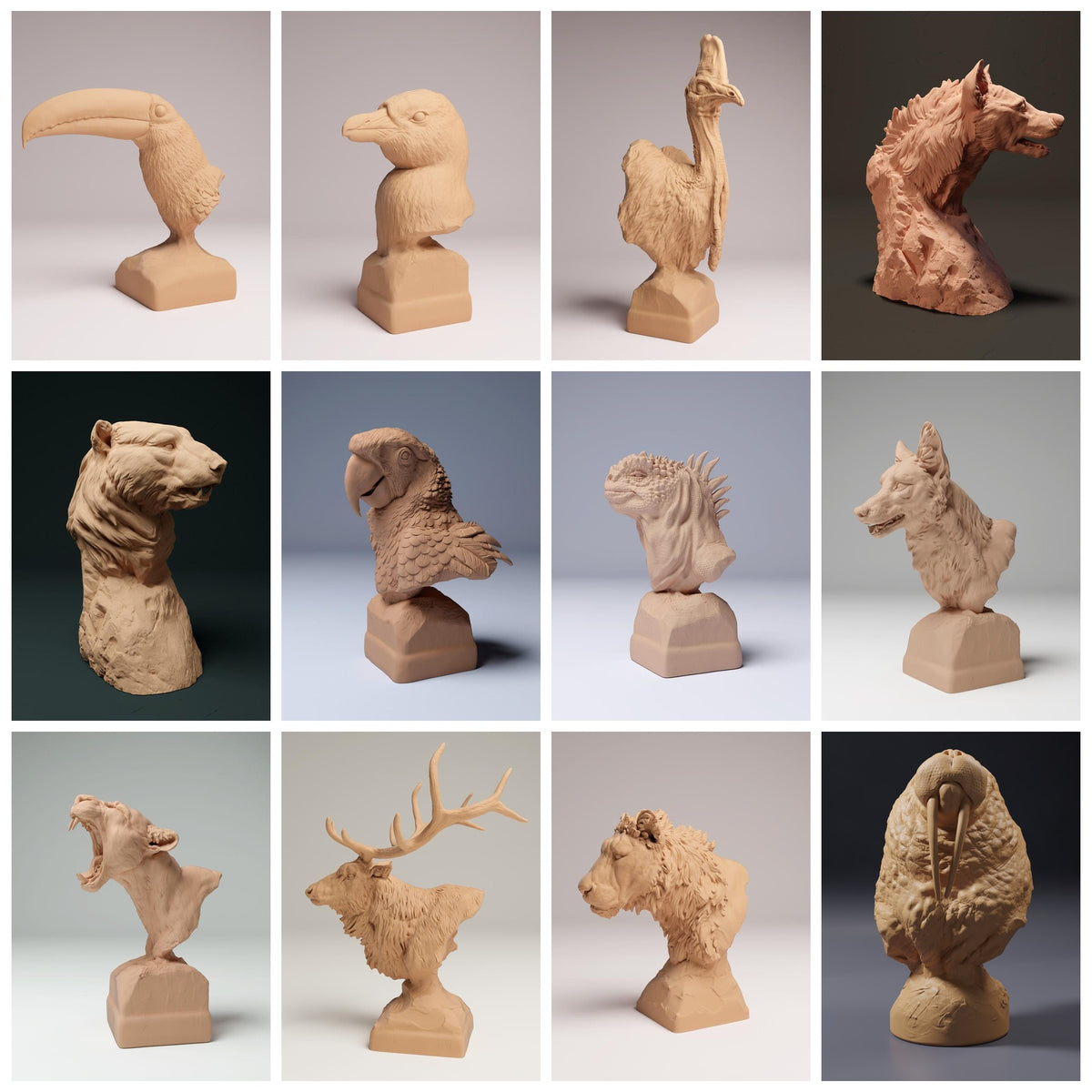 Busti di animali – Animal Den Miniatures