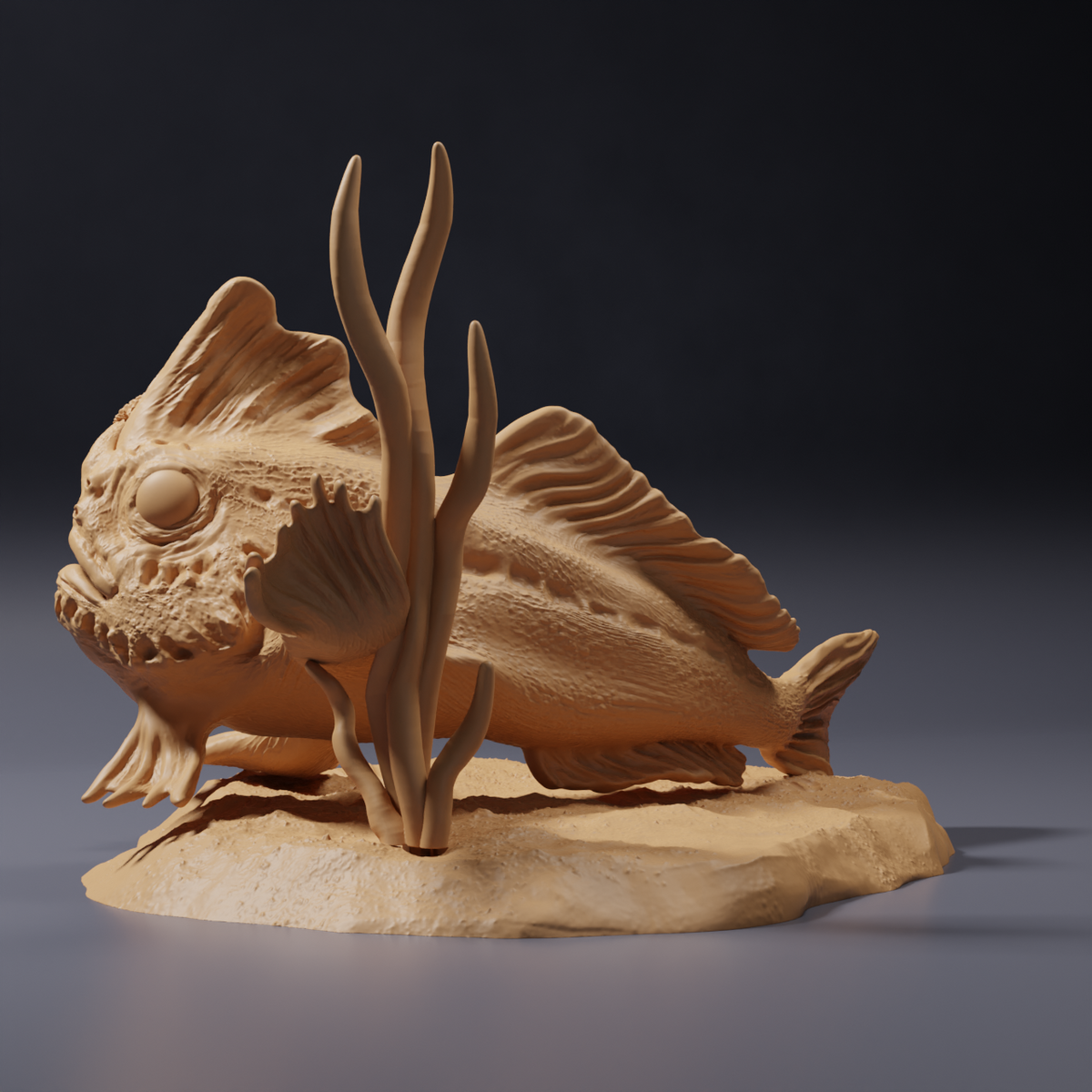 Foto del prodotto: miniatura di animale Animal Den Miniatures 3: creatura marina: pesce mano rosso (26_09_01)