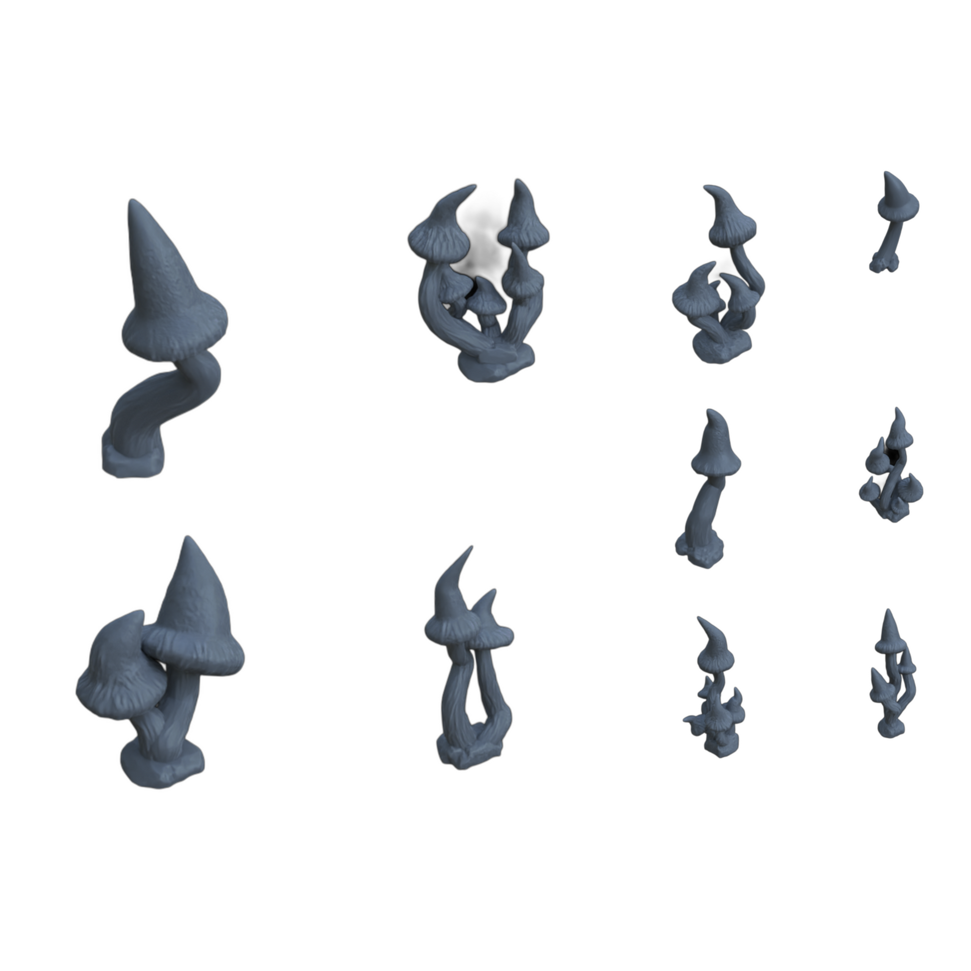 Produktfoto Diorama und Modellbau Deko, Zubehör:  0: Pflanzen und Gewächse: 10 Spitze Pilze