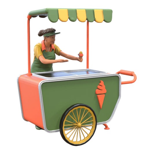 Foto do produto Diorama e Modelismo Miniatura: Vendedora de Gelados com Carrinho