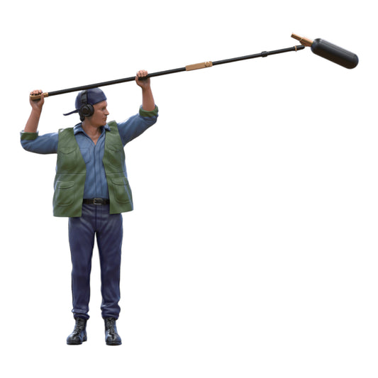Foto do produto Diorama e modelo de miniatura: Repórter com bastão de microfone