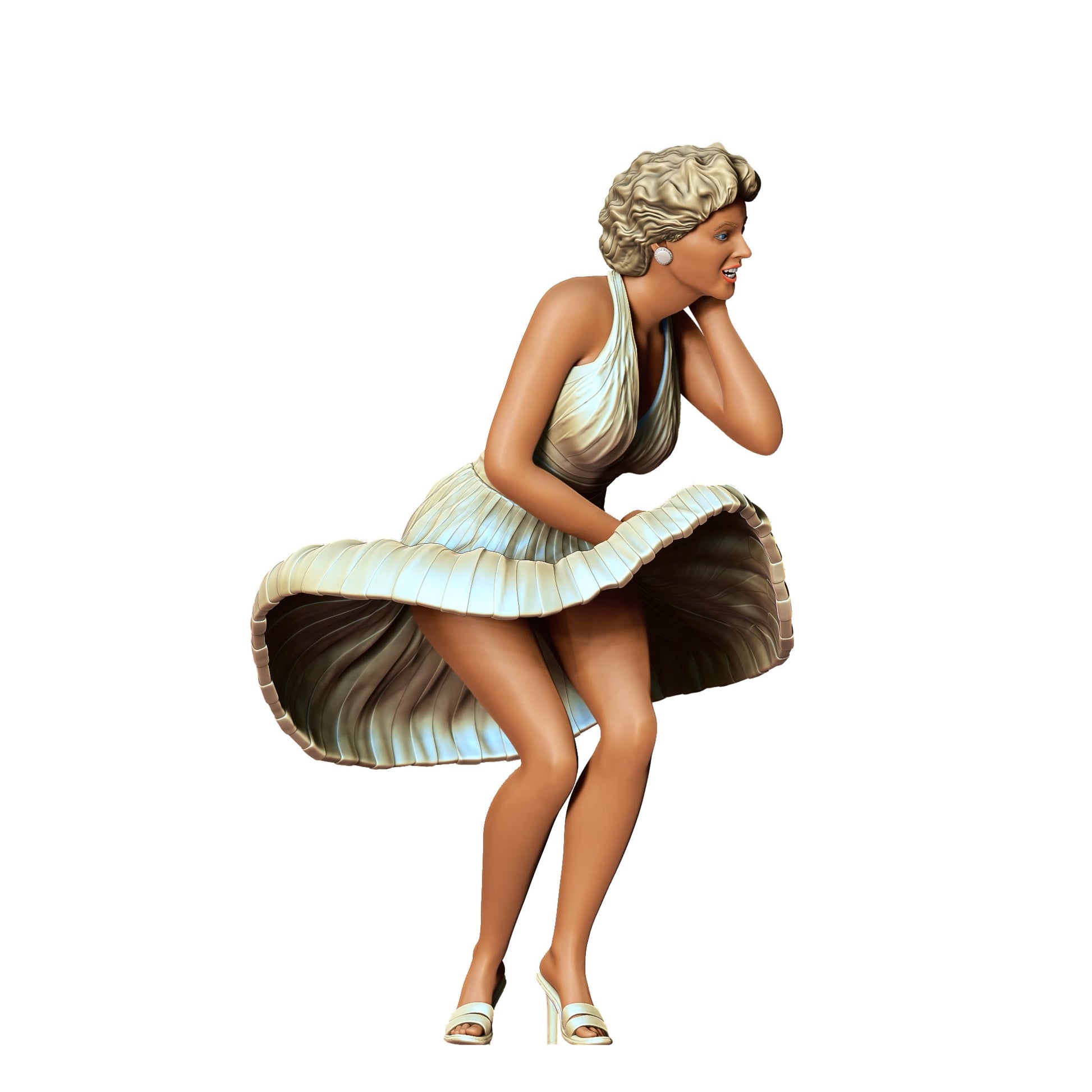 Produktfoto  0: Model und Schauspieler Ikone - Altmodische Frau mit Kleid