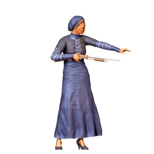 Produktové foto 0: Zločinecký milenecký pár 1: Žena se staromódní zbraní