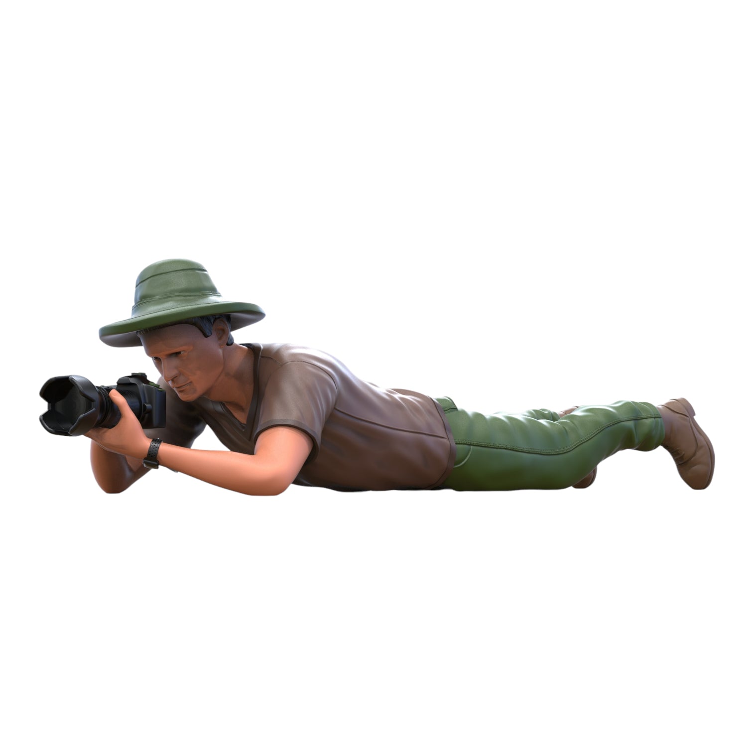 Produktfoto Diorama und Modellbau Miniatur Figur: Fotograf liegend