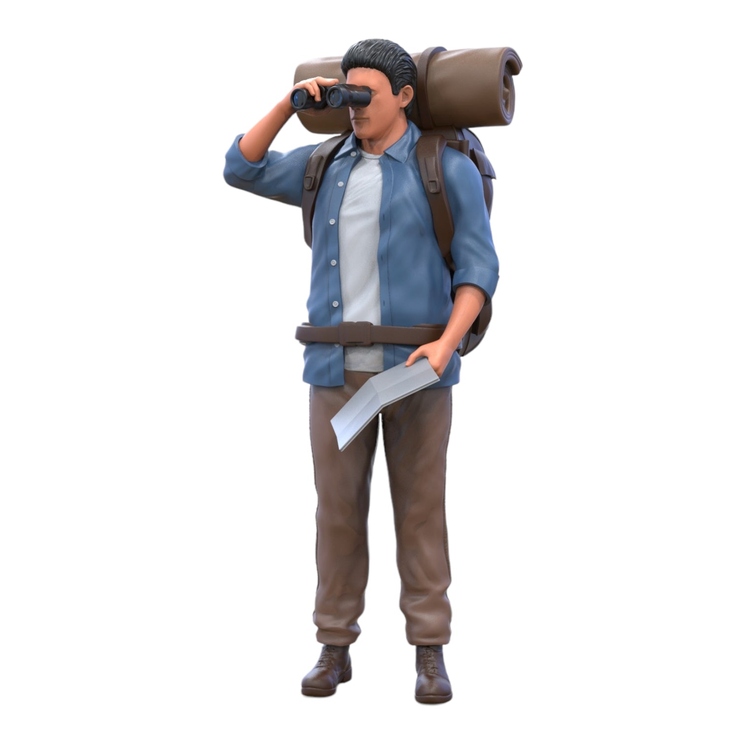 Produktfoto Diorama und Modellbau Miniatur Figur: Wanderer mit Rucksack