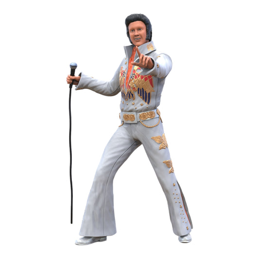 Produktové foto dioráma a modelářské miniatury: Slavný zpěvák