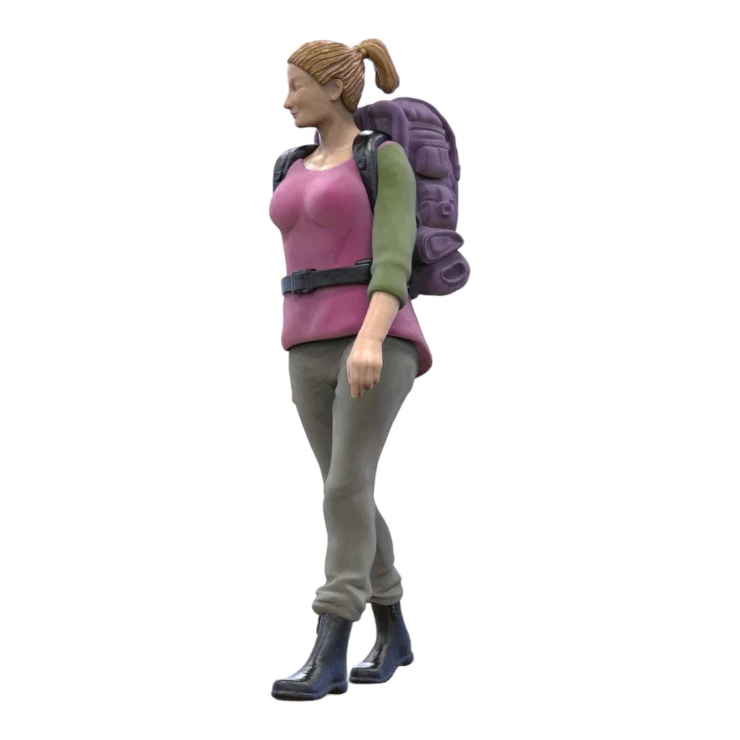 Foto do produto Diorama e Miniatura de Modelo: Aventureira com Mochila