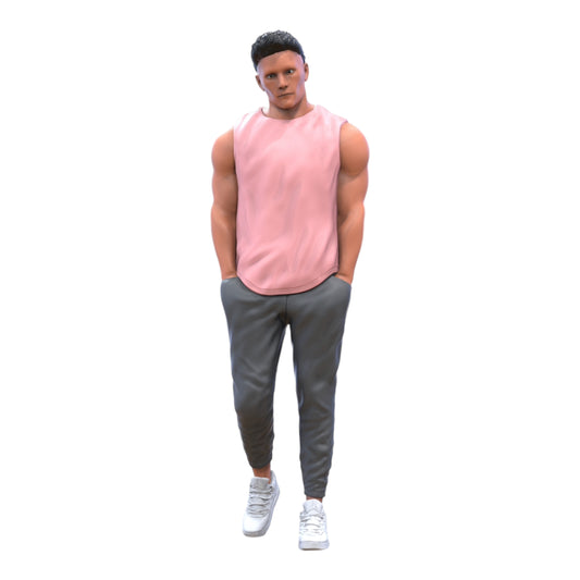 Produktová fotografie dioráma a modelářské miniatury: Kulturista