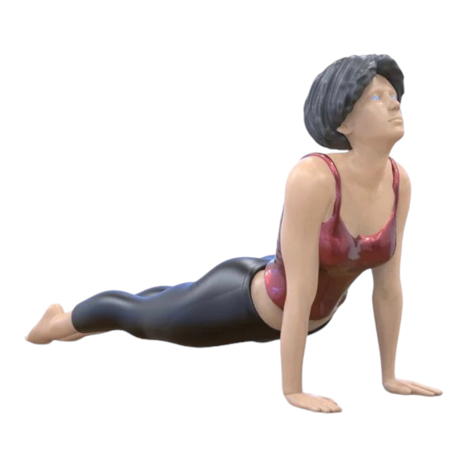 Product photo diorama and model building miniature figure: Yoga Woman 3