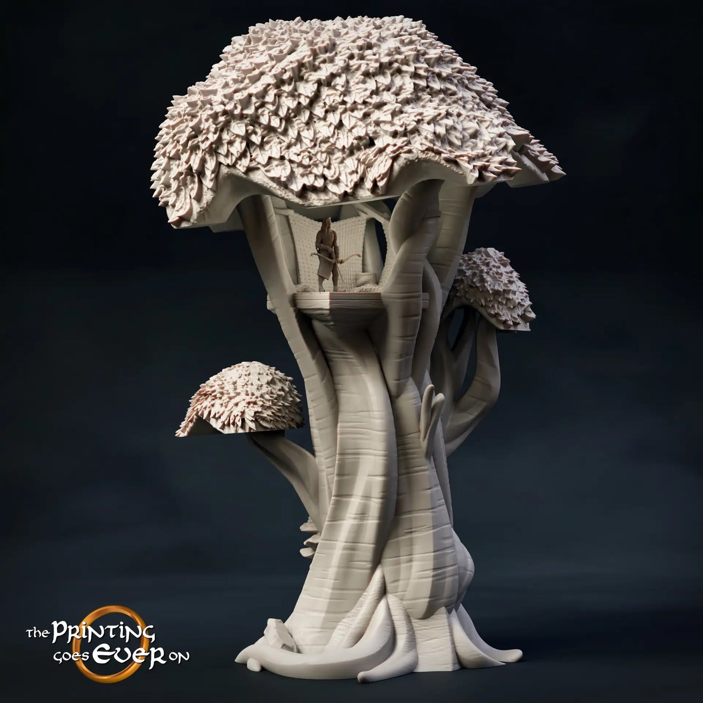 Produktová fotografie Tabletop 28mm Tisk pokračuje dál (TPGEO) 0: Velký elfí strom - Vysoká vyhlídka elfů lesa