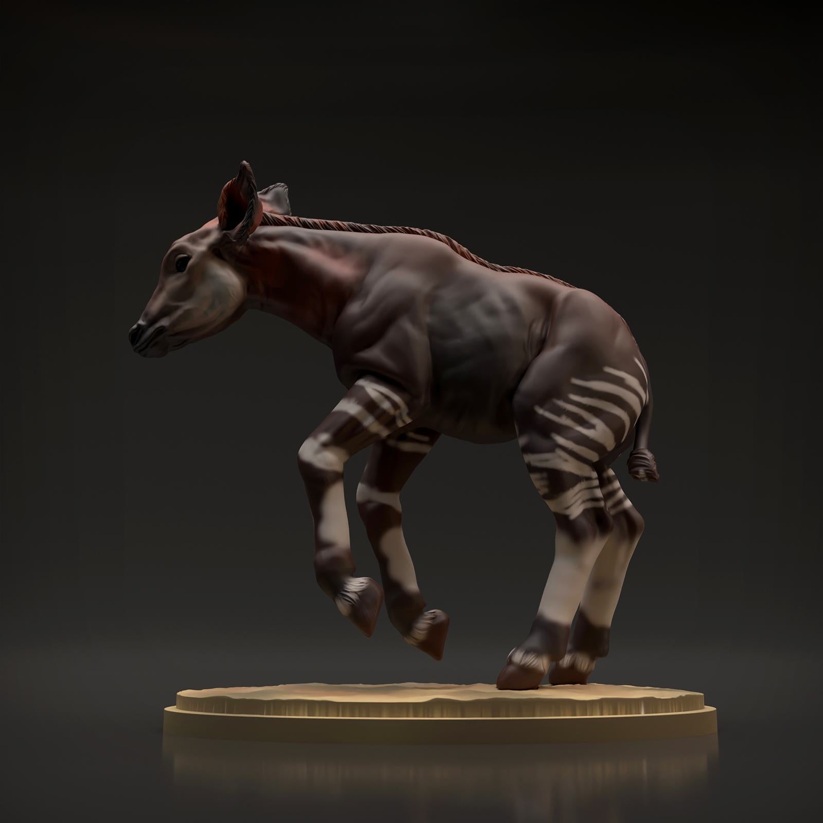 Zdjęcie produktu Figurki zwierzęcia Diorama, Modelarstwo: 0: Figurki zwierzęcia sawanny: Okapi cielak (Ref 01_01_52)