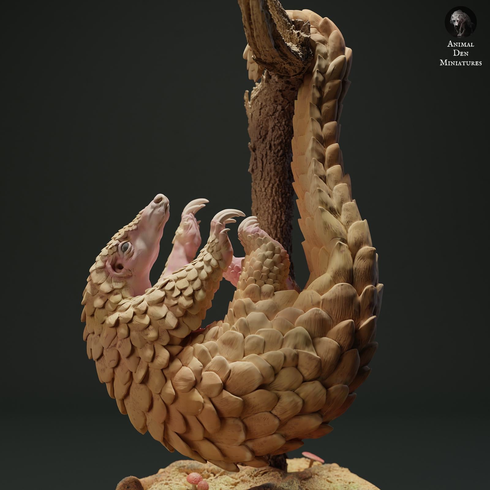 Produktfoto Tier Figur Diorama, Modellbau: 0: Dschungel Tier Figur: hängendes Malaiisches Schuppentier - Sunda-Pangolin (Ref 01_01_06)