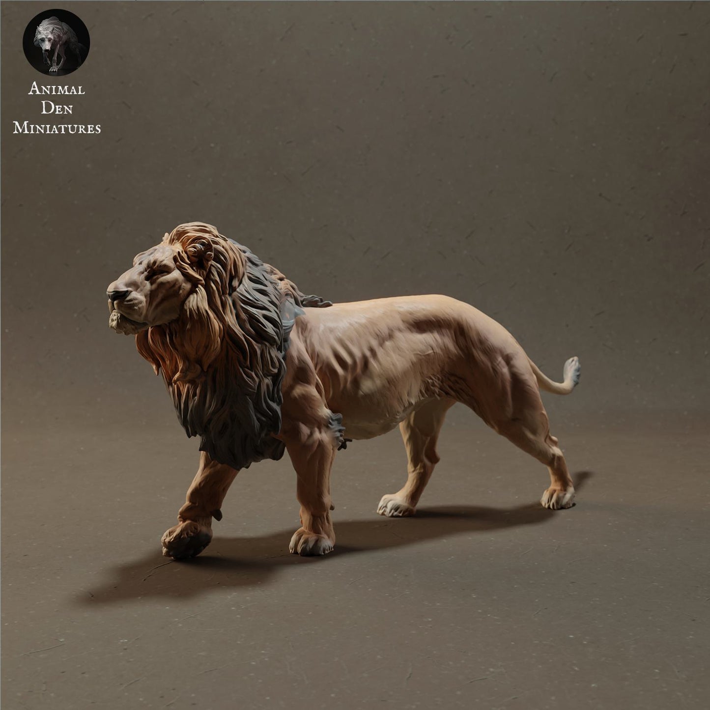 Foto do produto Figura de animal Diorama, Modelismo: 0: Figura de animal selvagem: Leão – Rei da Savana (Ref 01_01_09)