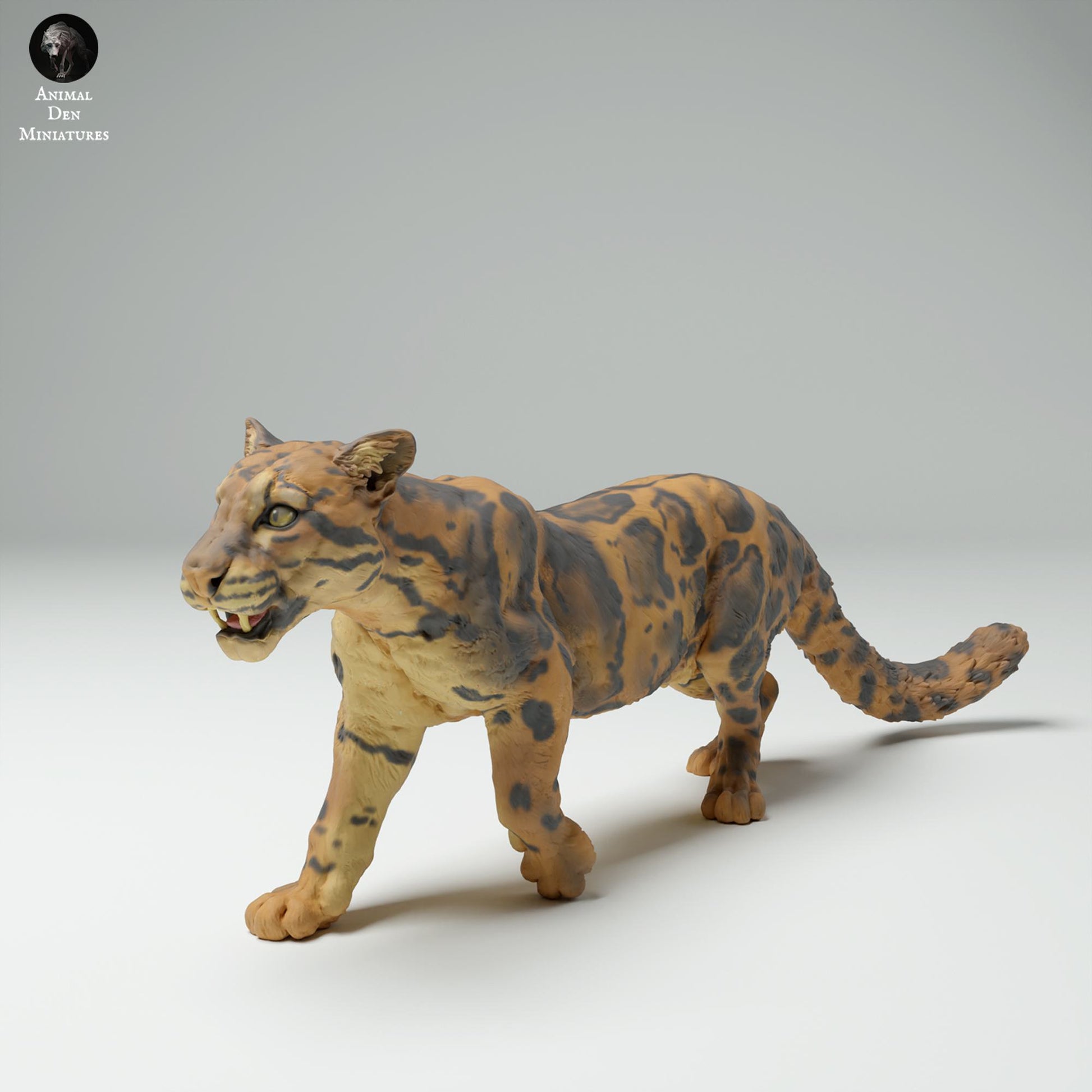 Zdjęcie produktu Figurki zwierzęcej Diorama, Modelarstwo: 0: Figurki zwierzęcia dżungli: Lampart mglisty – Clouded Leopard (Ref 25_02_07)