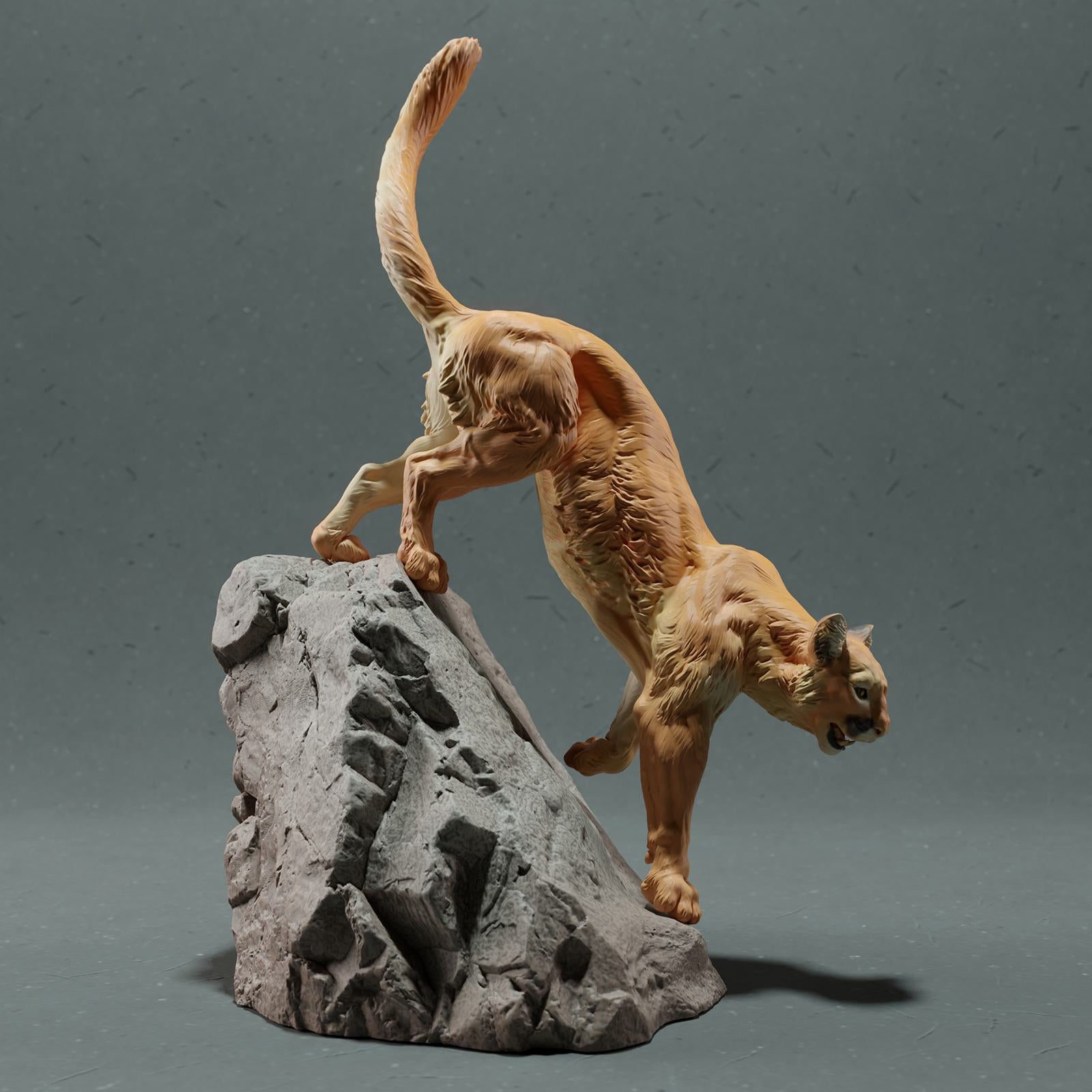 Produktfoto Tier Figur Diorama, Modellbau: 0: Wildtier Figur: Berglöwe – Puma (Ref 01_01_48)