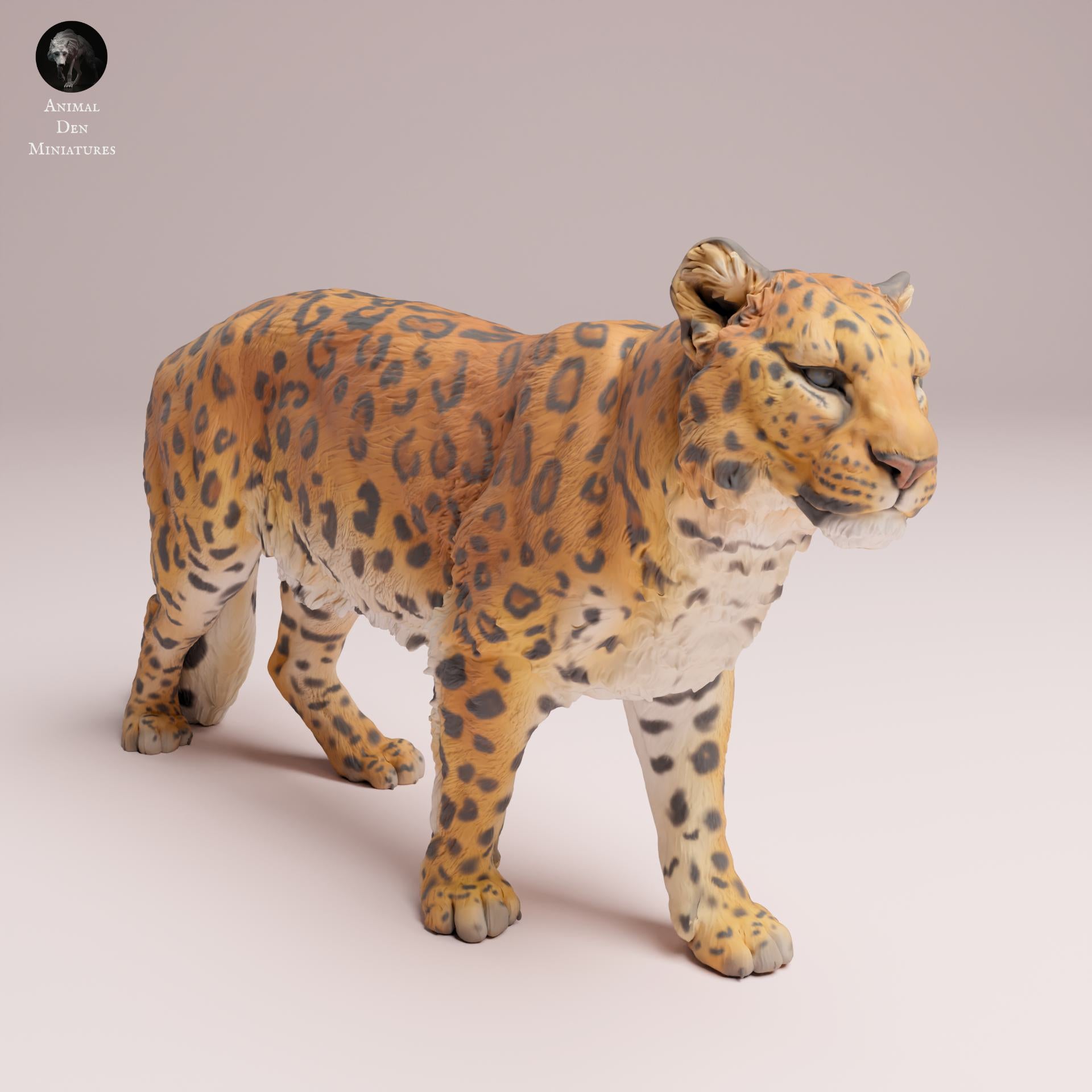 Produktfoto Tier Figur Diorama, Modellbau: 0: Wildtier Figur: Amur Leopard – detailgetreu und vorgefertigt (Ref 25_07_16)