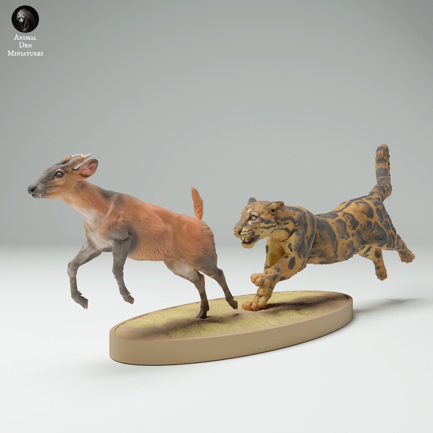 Fotografie produktu Zvířecí figurka dioráma, modelářství: 0: Džungle zvířecí figurka: Mývalí leopard loví jeleníka Muntjak (Ref 25_02_08)