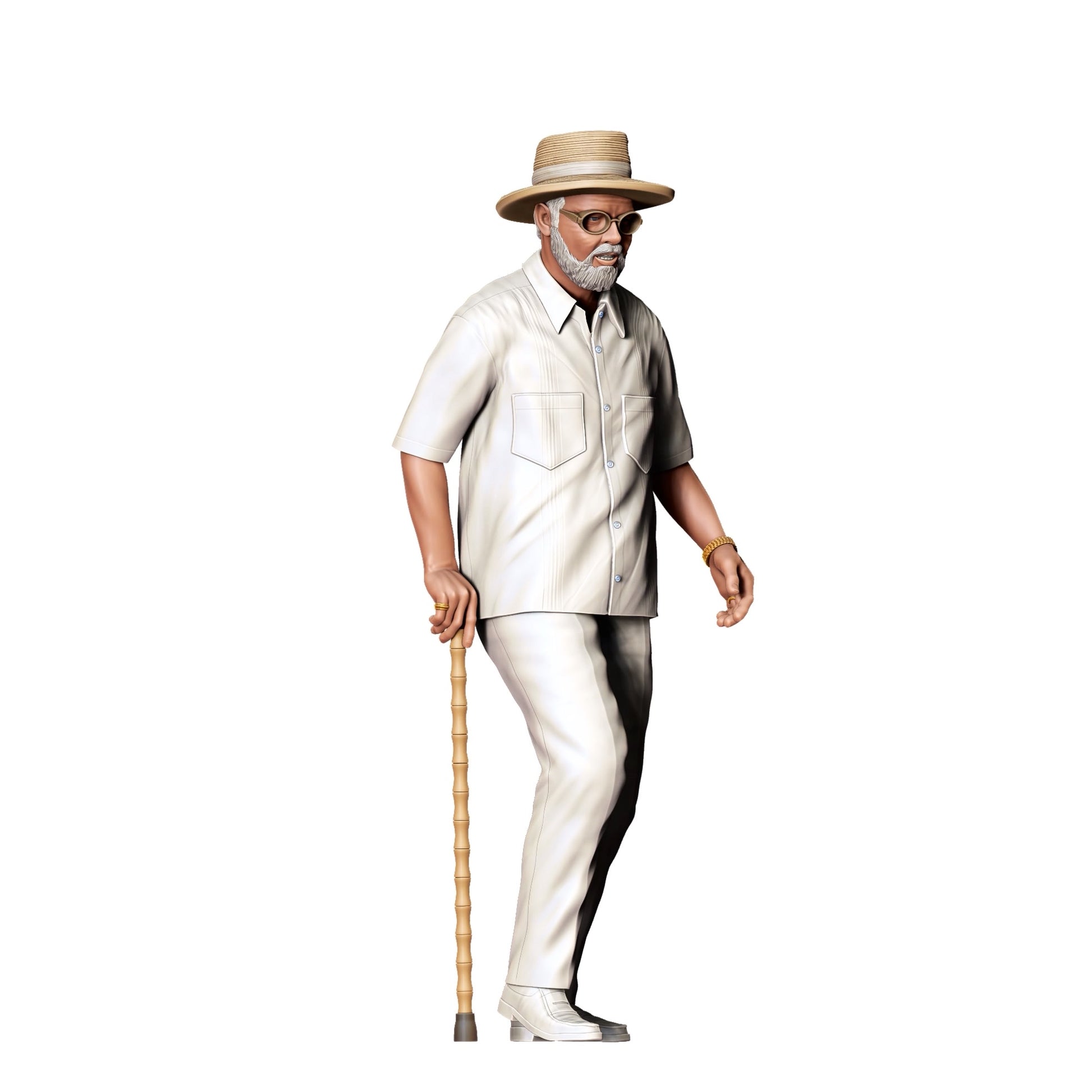 Diorama Modellbau Produktfoto 0: Alter Mann - Freizeit Park Besitzer und Gründer (Ref. Nr. 333)