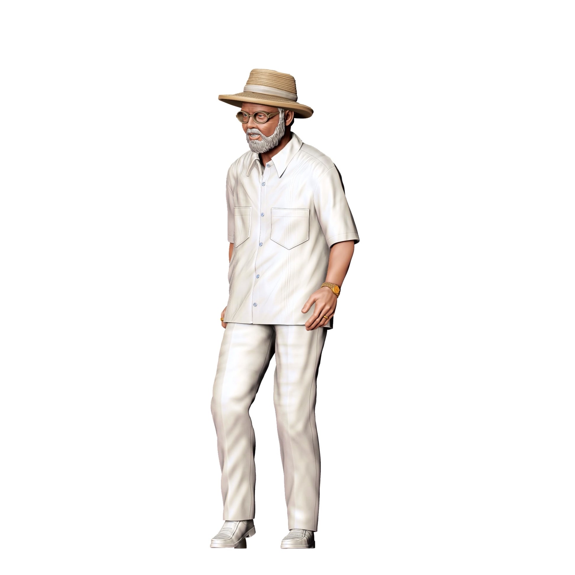 Diorama Modellbau Produktfoto 0: Alter Mann - Freizeit Park Besitzer und Gründer (Ref. Nr. 333)