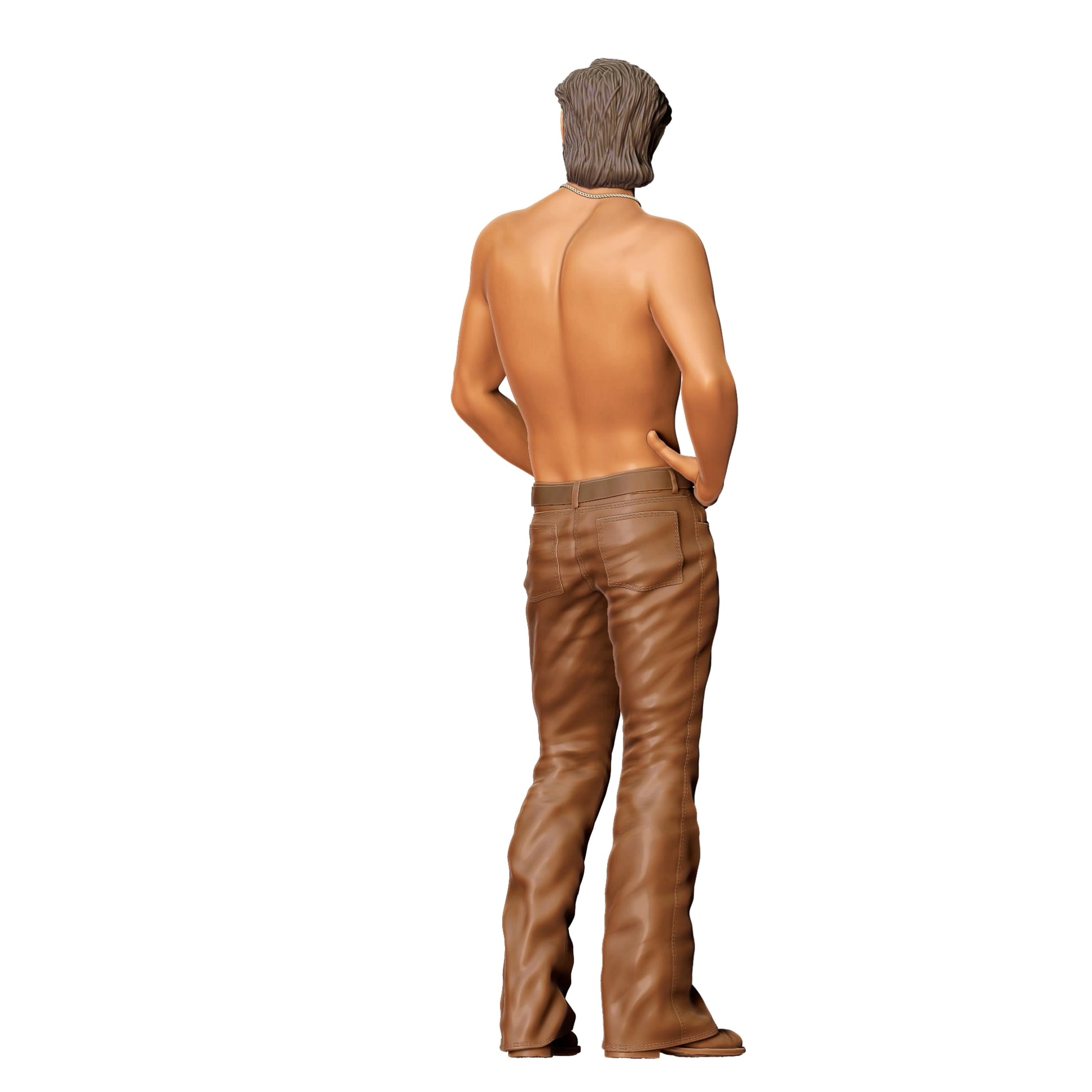 Product photo 0: Man with bare torso: Trucker off the beaten path