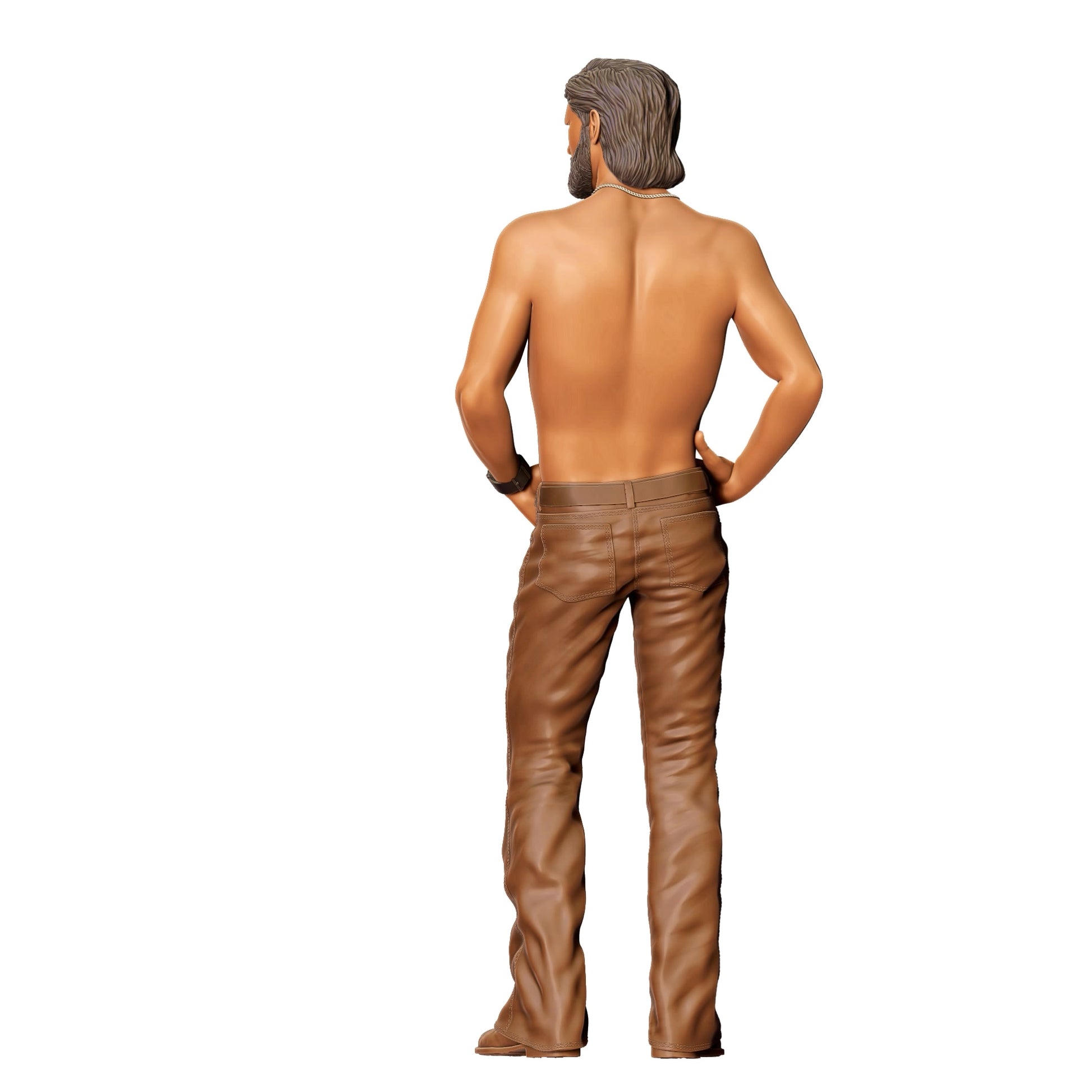 Product photo 0: Man with bare torso: Trucker off the beaten path