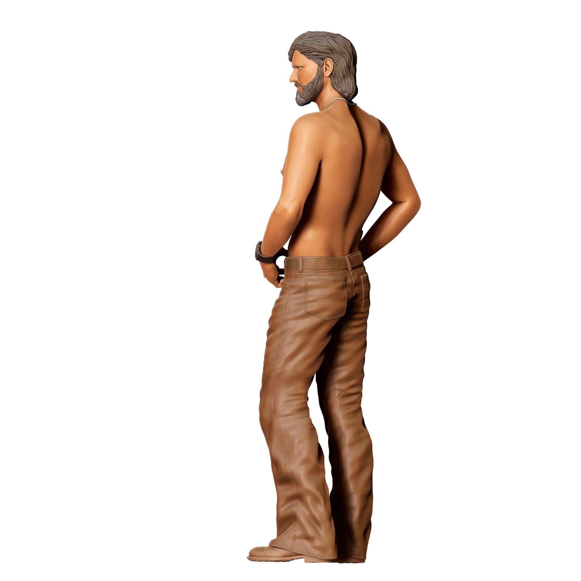 Product photo 0: Man with bare torso: Trucker off the beaten path