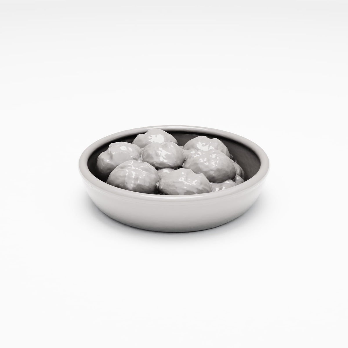 MyPortal 104 3: Diorama Küche & Tafel: Keramik-Brotschale mit Brötchen (Ref. 104D)