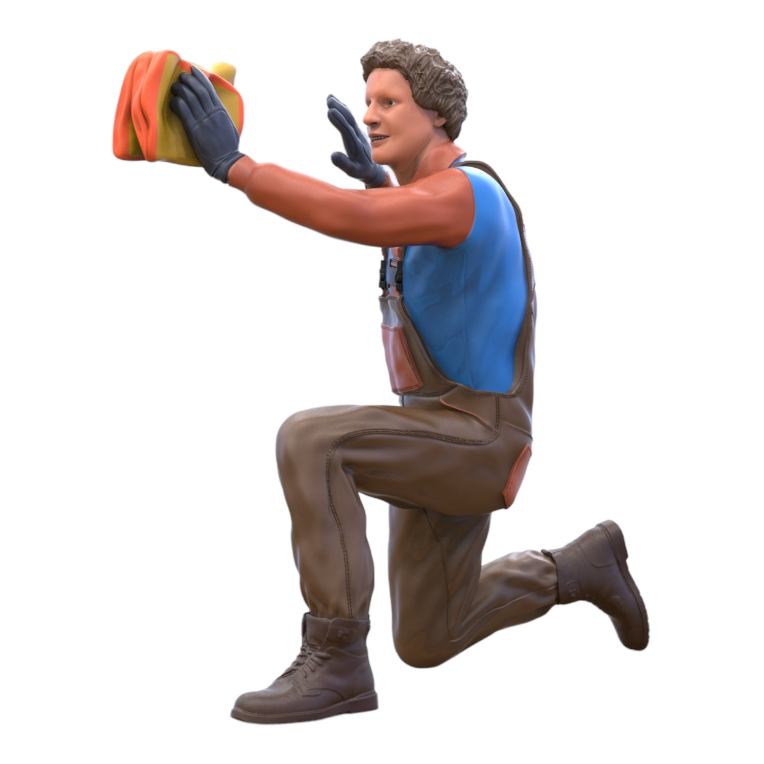 Product photo diorama and model building miniature figure: Car Washer 3