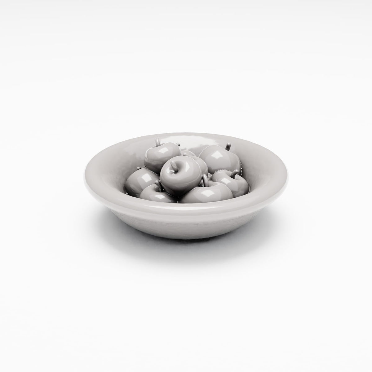 Foto prodotto per diorami e modellismo 3: Diorama cucina e tavola: ciotola di frutta con mele (Rif. 108D)