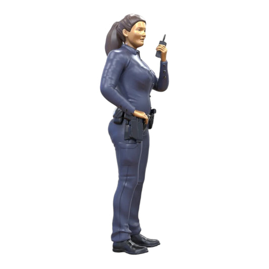 Produktové foto diorama a modelářské miniatury: Policistka 1