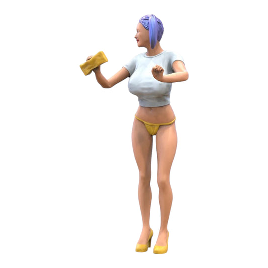 Zdjęcie produktu Diorama i modelarstwo Miniatura Figurka: Dziewczyna w myjni 2