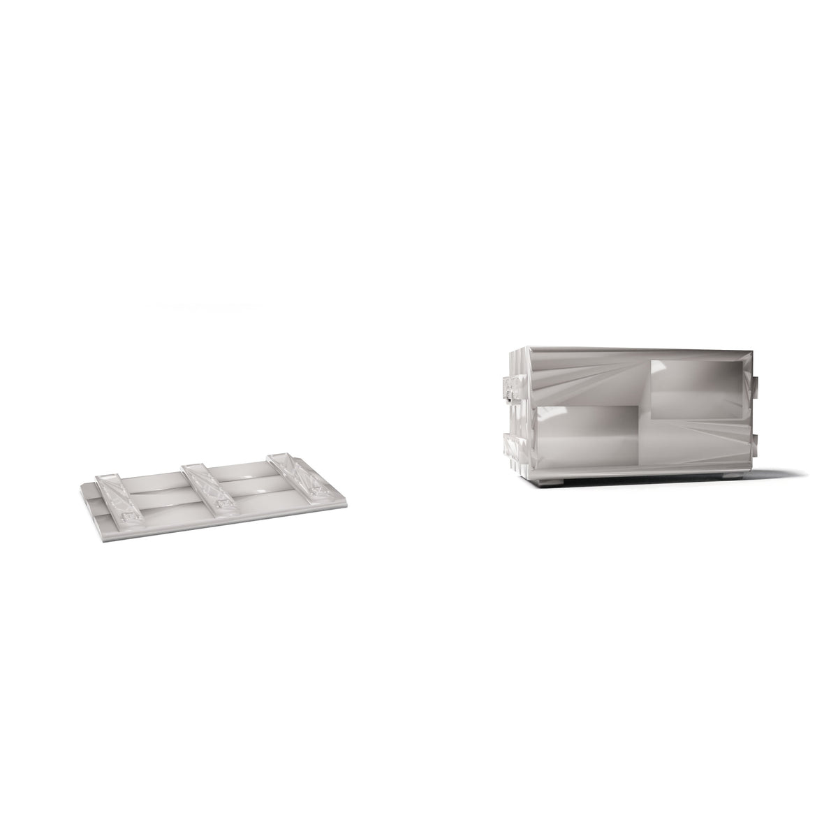 Diorama Modellbau Produktfoto 3: Diorama Lager & Transport: Militärkiste Typ A02 als Baugruppe (Ref. 1263D)