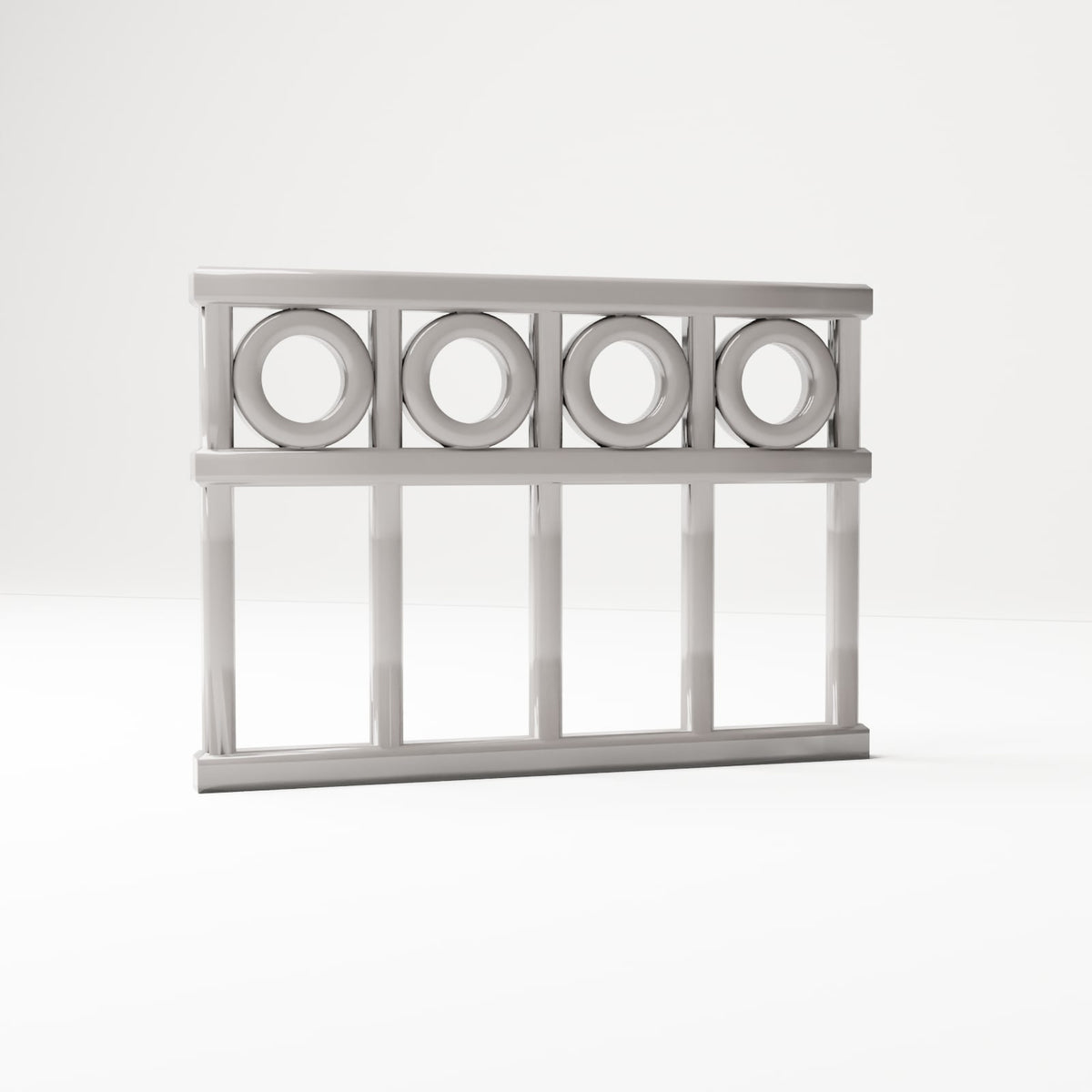 MyPortal 132 3: Terreno per diorama: elemento decorativo di recinzione con anelli (Rif. 132D)