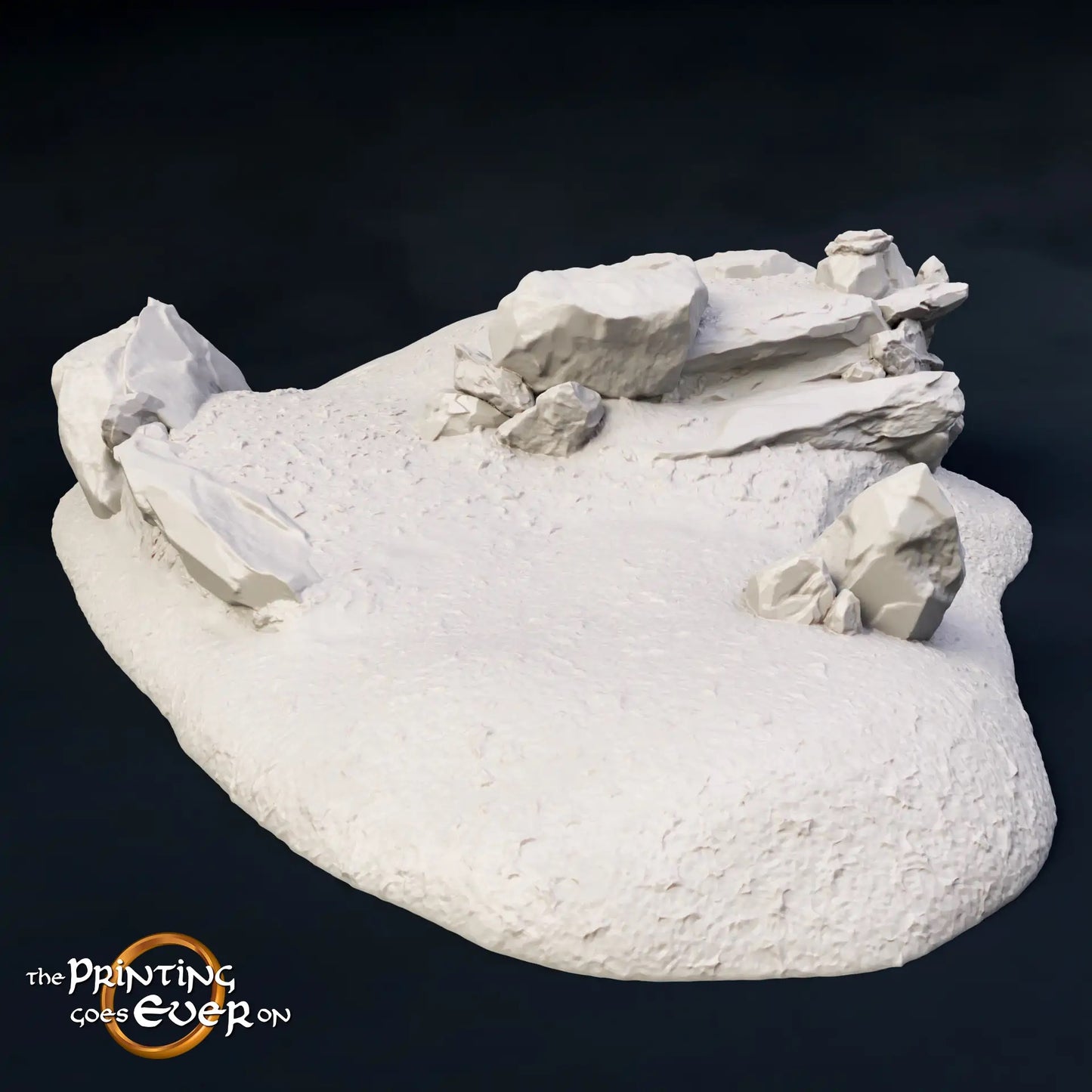 Produktová fotografie Tabletop 28mm The Printing Goes Ever On (TPGEO) 0: Terrain Typ C - Mírný výběžek v travnaté krajině