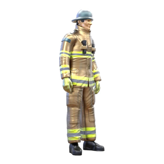 Product photo diorama and model building miniature figure: firefighter 2