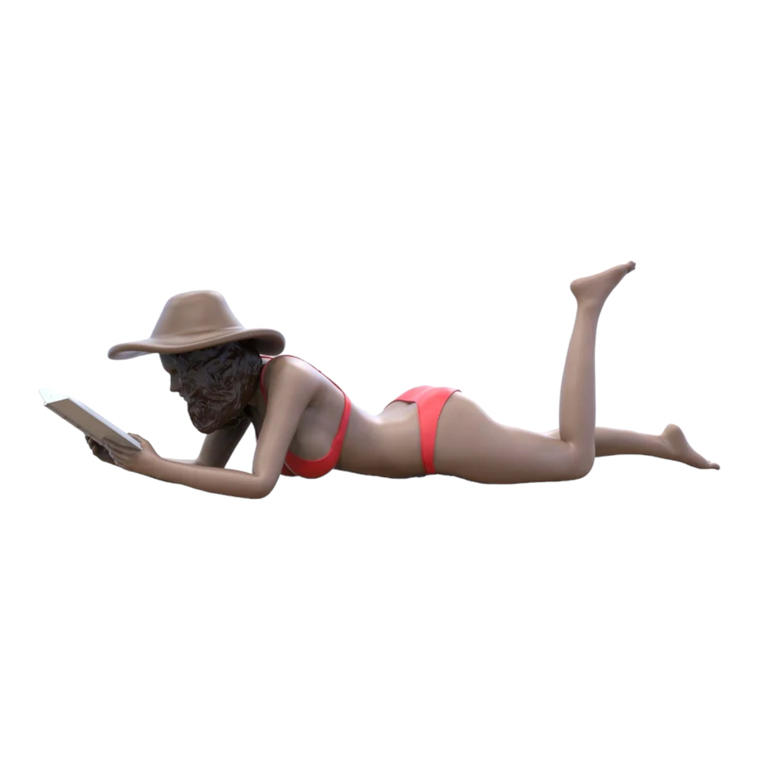 Produktfoto Diorama und Modellbau Miniatur Figur: Frau am Strand 2