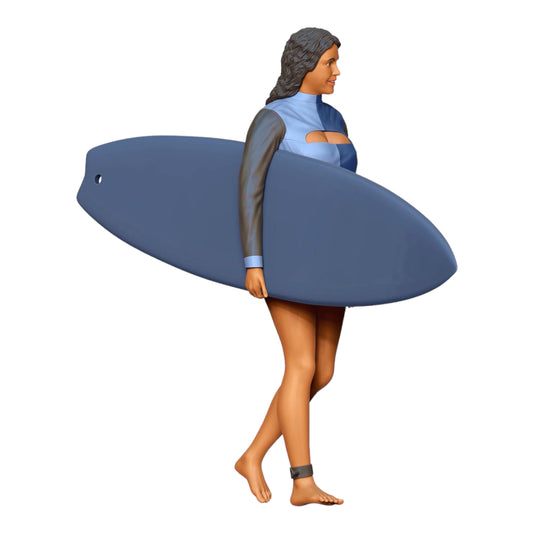 Foto do produto Diorama e Miniatura de Modelismo: Wellenreiterin: Surfista com prancha na praia