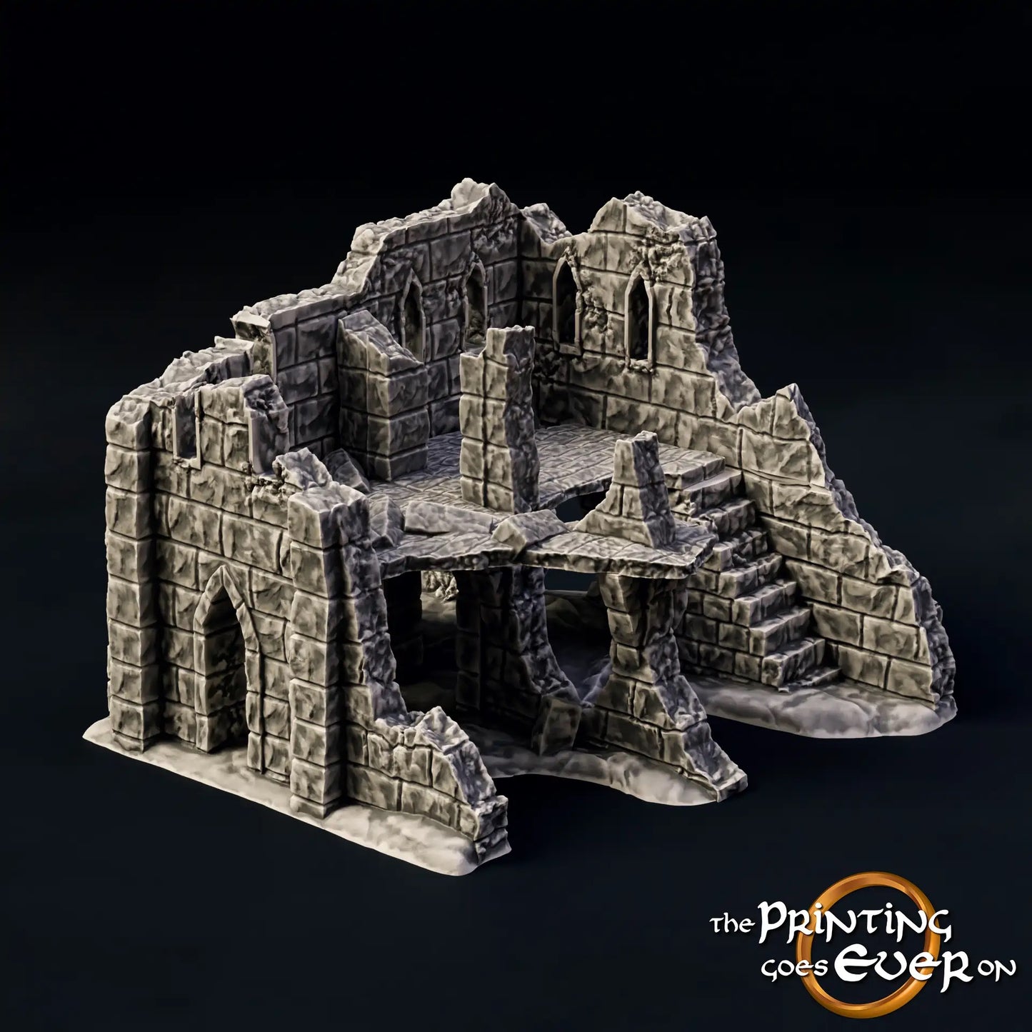Produktová fotografie Tabletop 28mm The Printing Goes Ever On (TPGEO) 0: Ruina E - Trosek středověkého města - Zničený dům