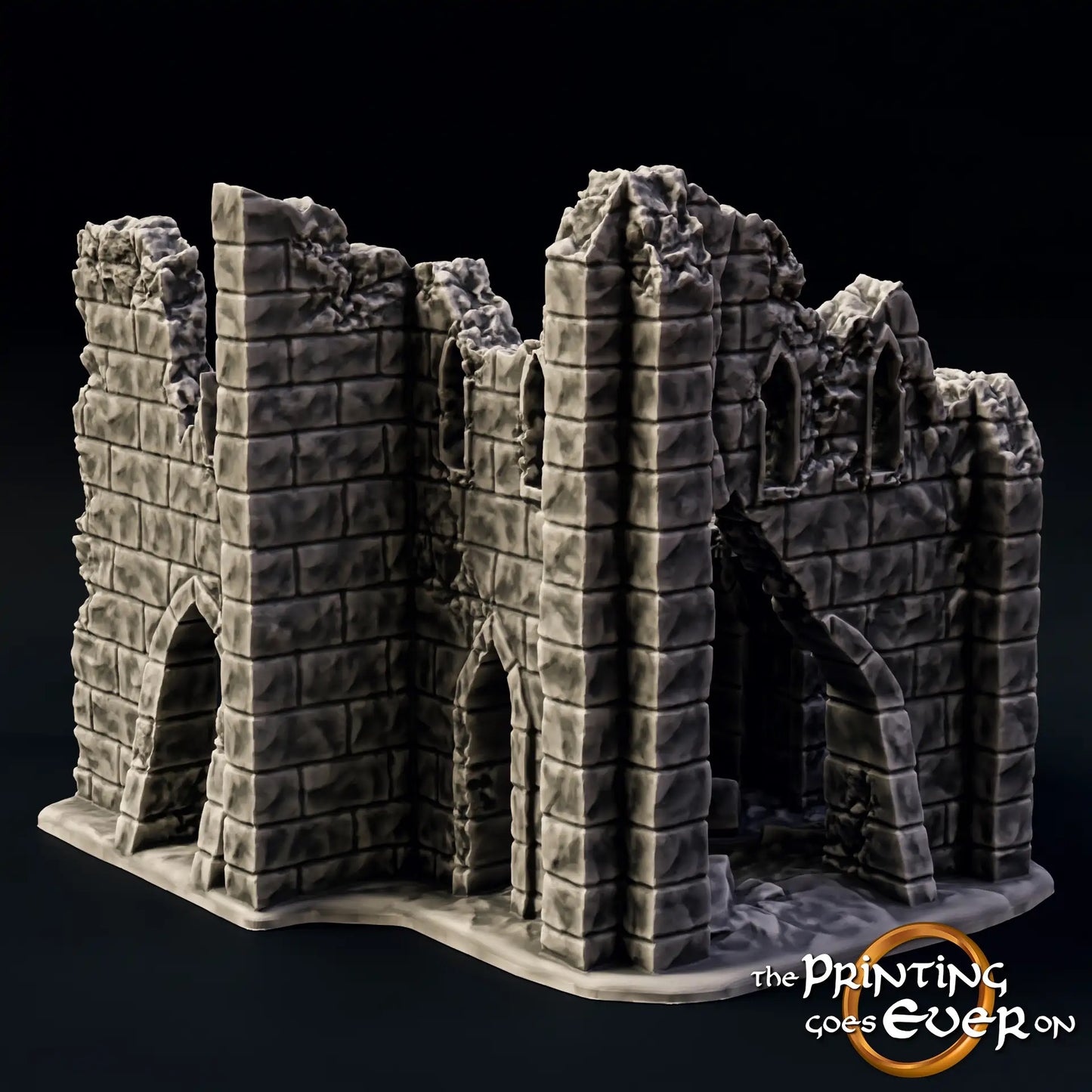Produktová fotografie Tabletop 28mm The Printing Goes Ever On (TPGEO) 0: Ruina E - Trosek středověkého města - Zničený dům