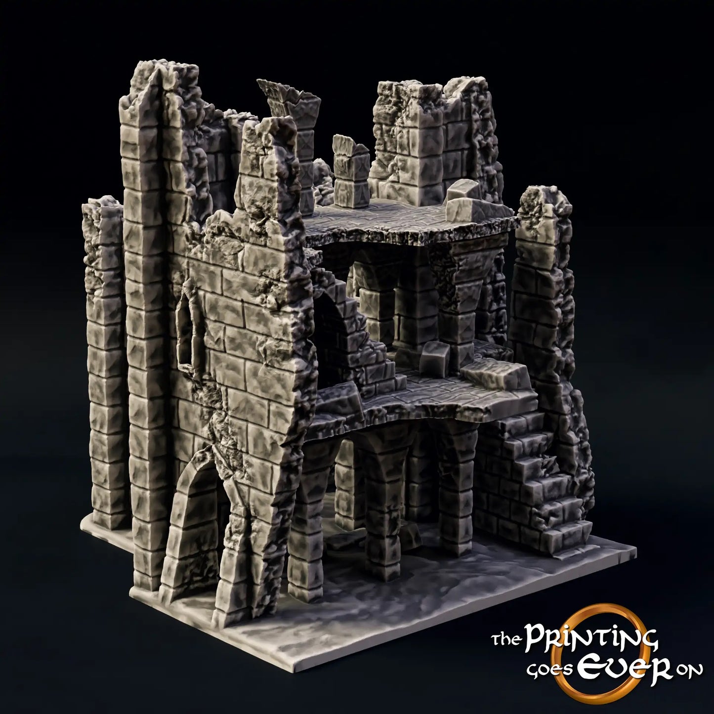 Produktová fotografie Tabletop 28mm The Printing Goes Ever On (TPGEO) 0: Ruina E - Trosek středověkého města - Zničený dům