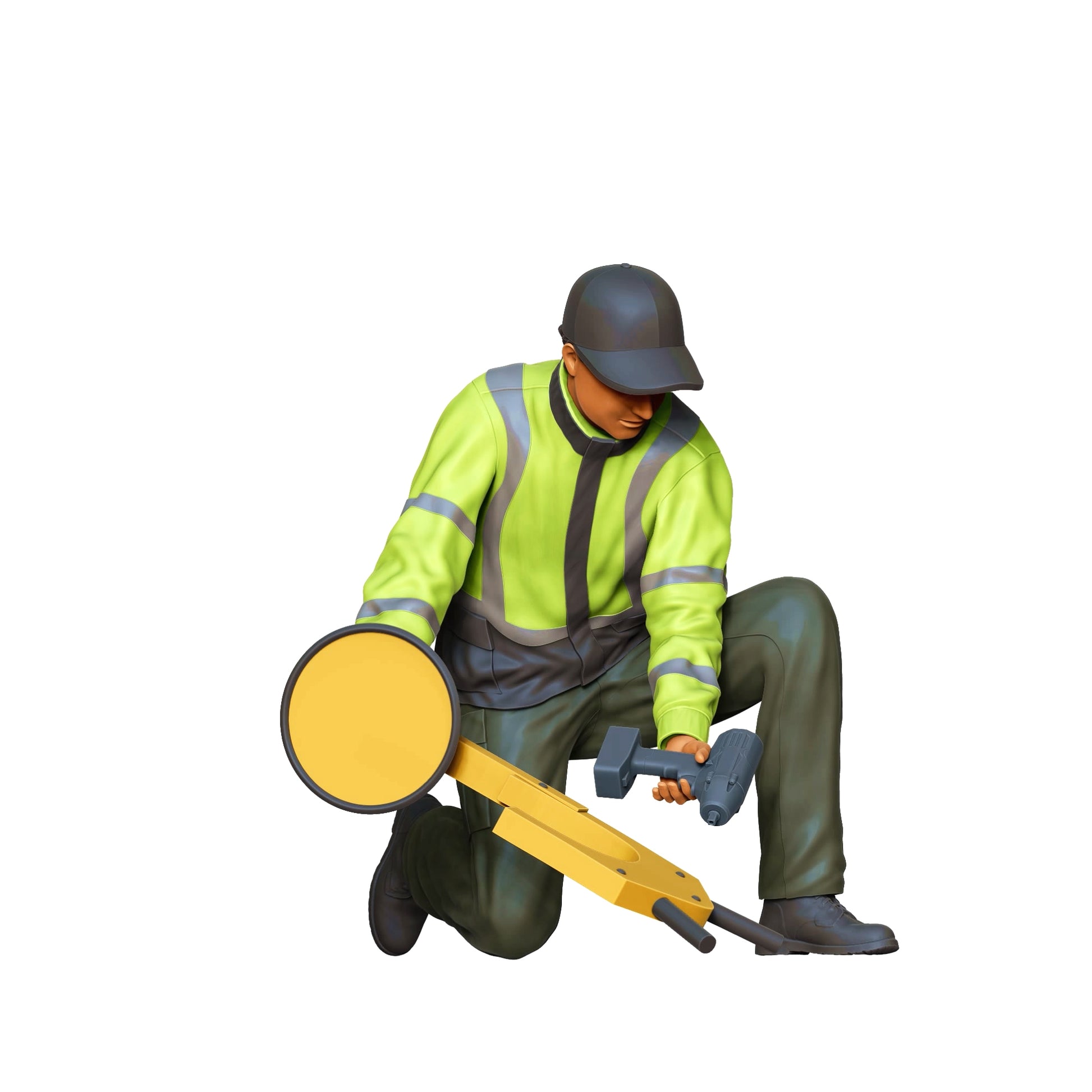 Produktfoto Diorama und Modellbau Miniatur Figur: Verkehrspolizist mit Parkkralle