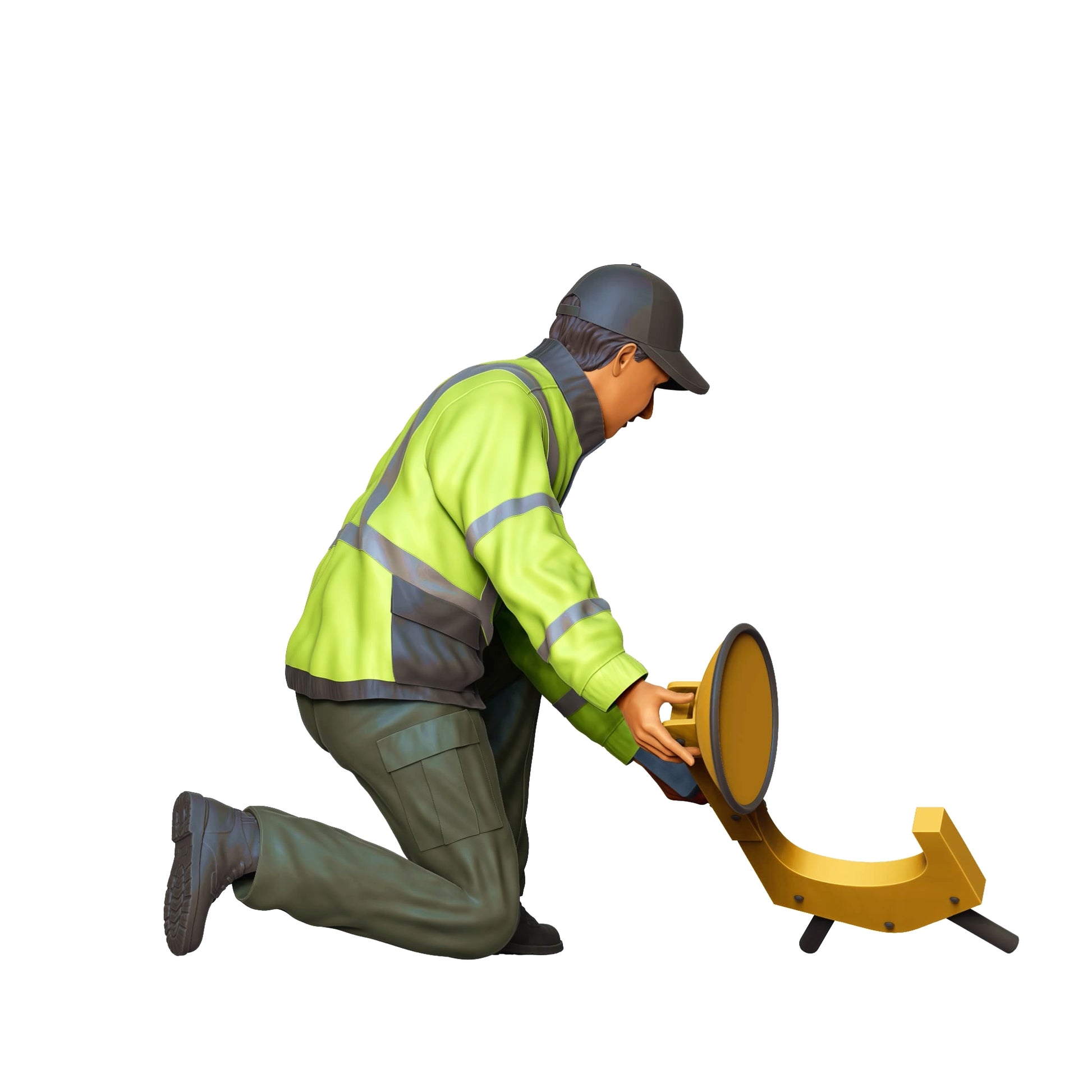 Produktfoto Diorama und Modellbau Miniatur Figur: Verkehrspolizist mit Parkkralle