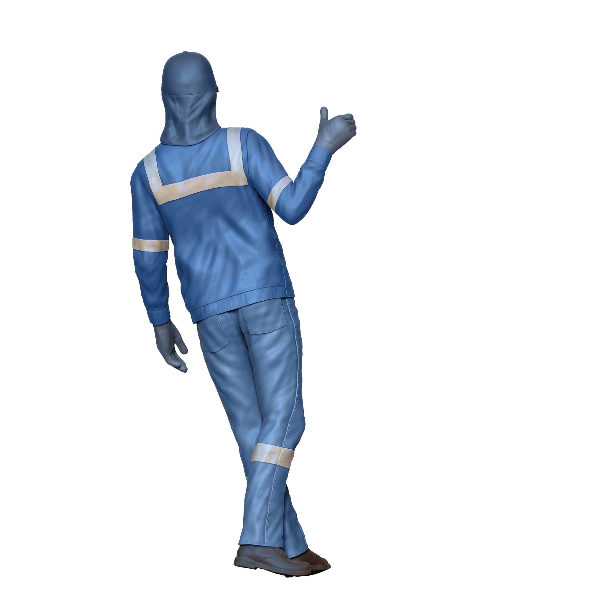 Produktfoto Diorama und Modellbau Miniatur Figur: Müllabfuhr Team - Müllmann Mitfahrer