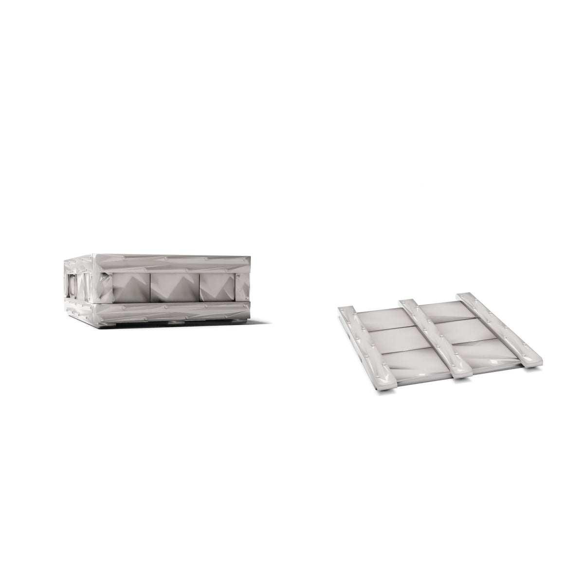 Diorama Modellbau Produktfoto 3: Diorama Lager: Holzkiste mit Deckel (Ref. 1894D)