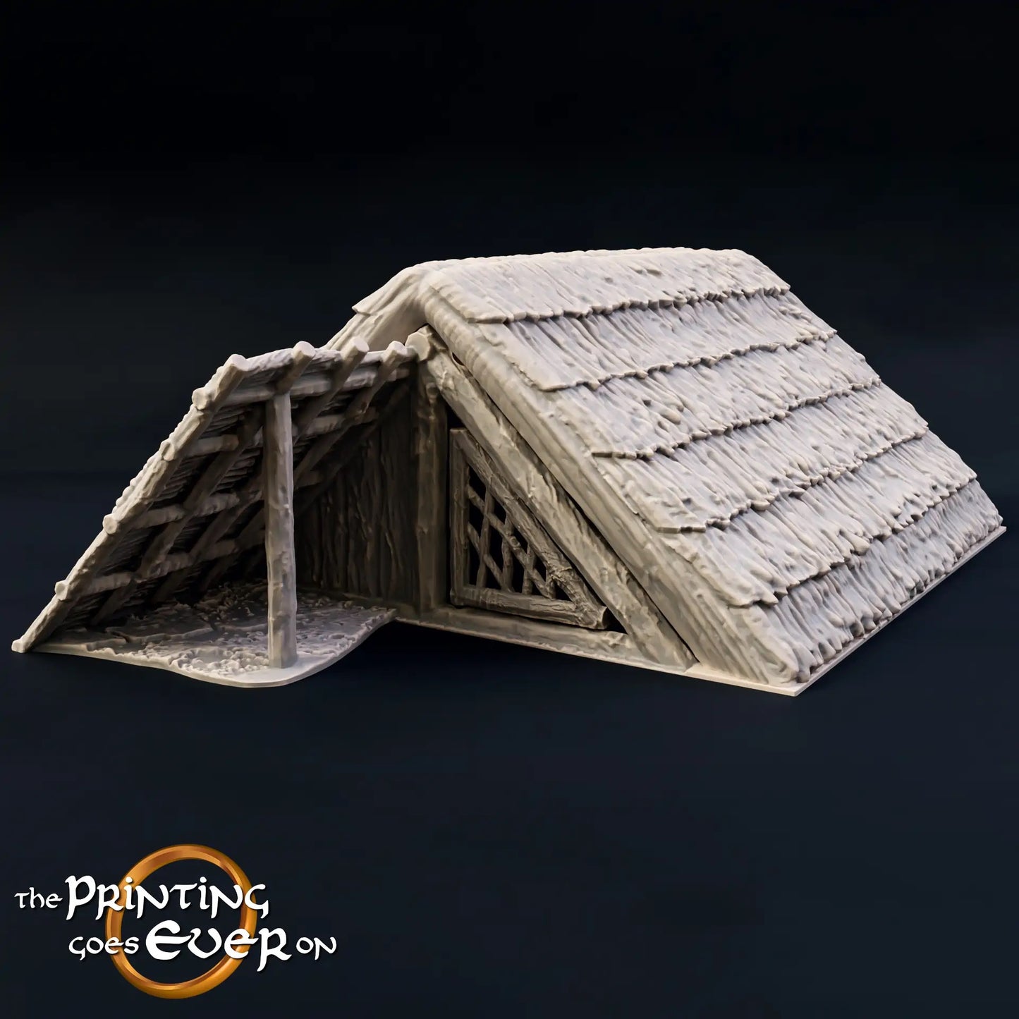 Foto do produto Tabletop 28mm The Printing Goes Ever On (TPGEO) 0: Cabana dos Nativos A - Habitação Primitiva com Telhado de Palha - Casa Indígena