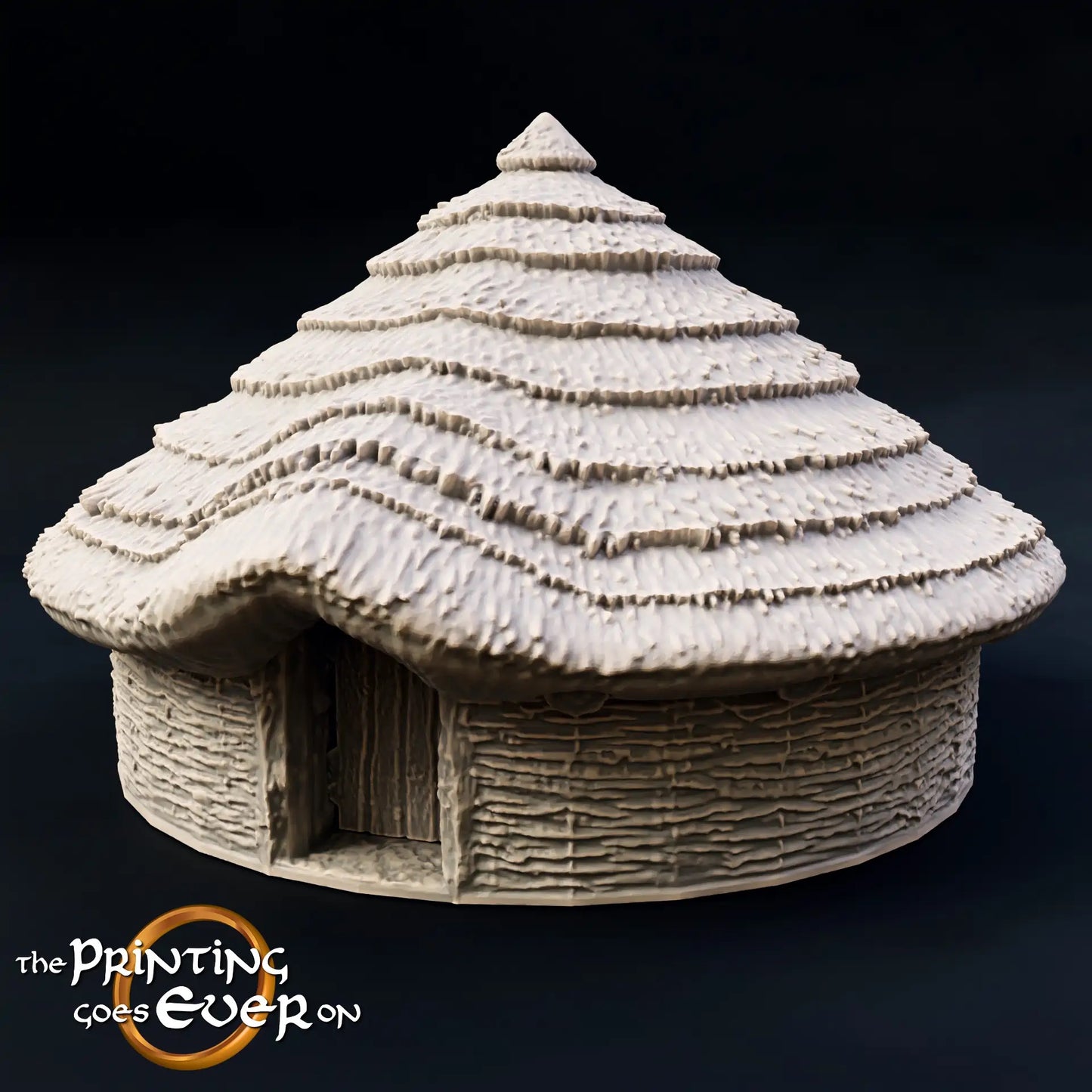 Foto do produto Tabletop 28mm The Printing Goes Ever On (TPGEO) 0: Cabana dos Nativos B - Habitação Primitiva com Telhado de Palha - Casa dos Nativos