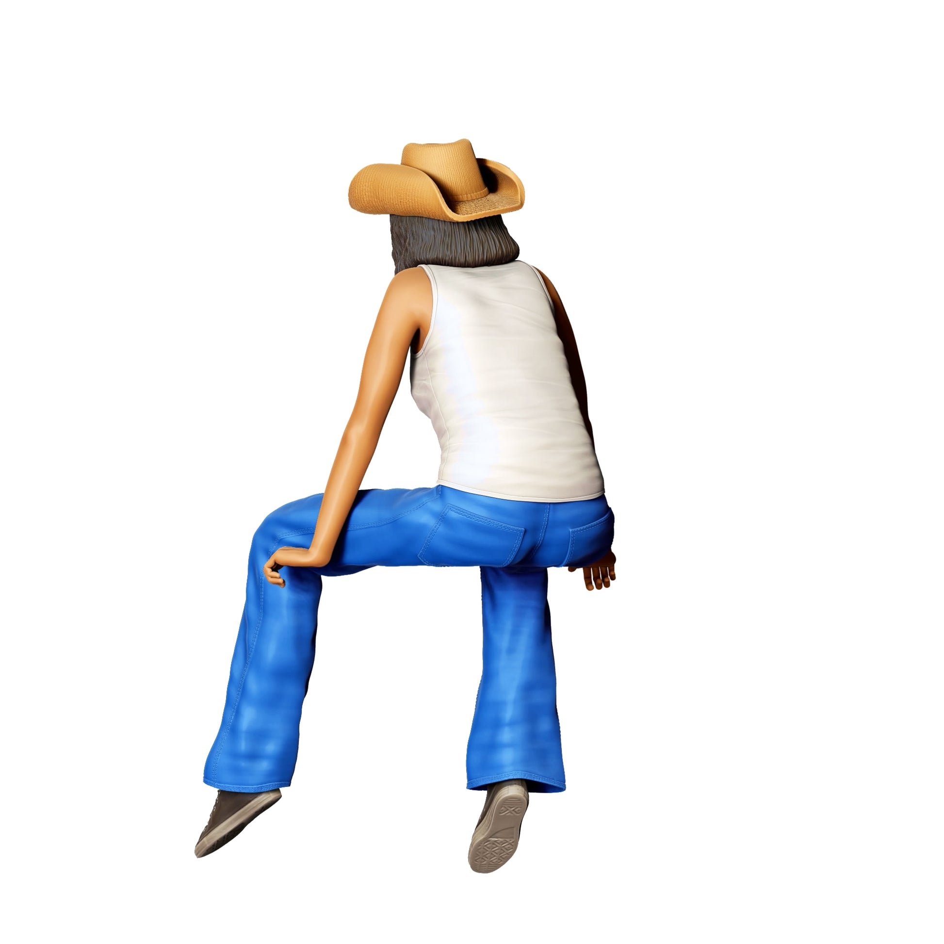 Diorama Modellbau Produktfoto 0: Menschen sitzen auf Auto - Frau 1 (Ref. Nr. 349)