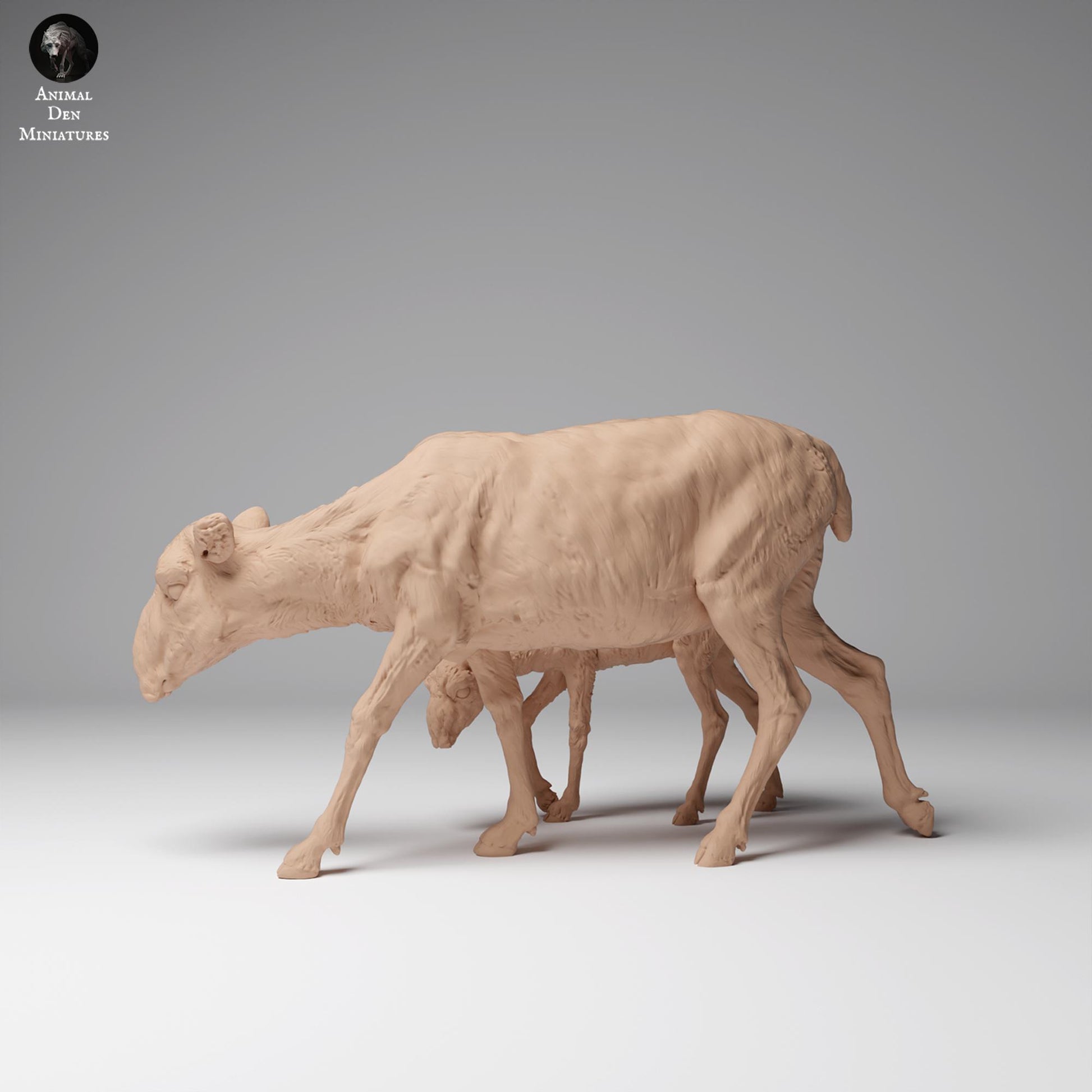 Zdjęcie produktu Figurki zwierzęcia Diorama, Modelarstwo: 0: Figurki dzikich zwierząt: Saiga mongolska – samica i cielę (Ref 24_12_09)